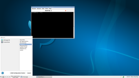 Running the LXQt desktop