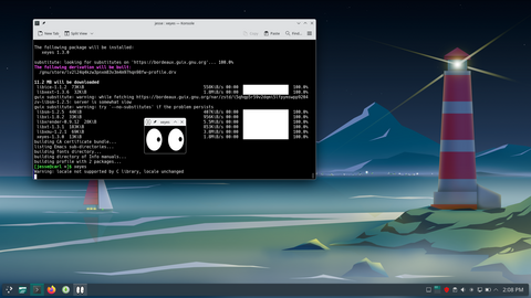 Running xeyes from the Guix repository