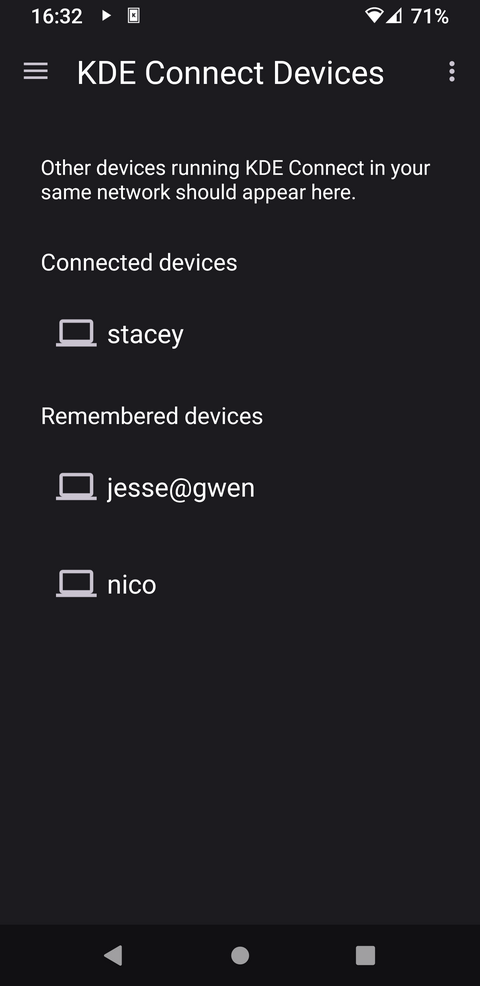 Finding new devices from the mobile app