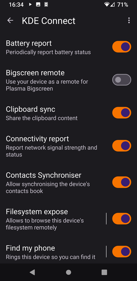 Enabling plugins through the Android app