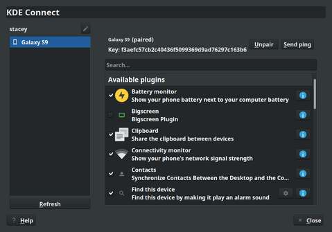Enabling plugins through the desktop application