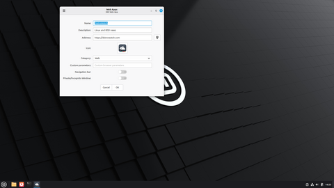 Creating a web app launcher