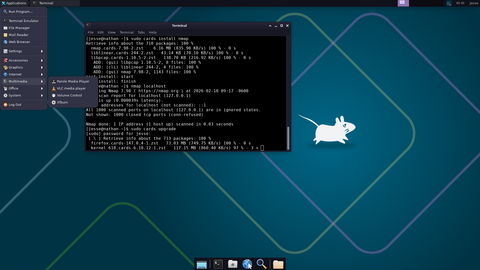 Running the cards package manager