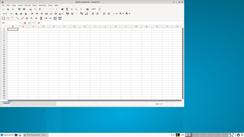 The Gnumeric spreadsheet application
