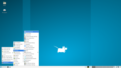 Exploring the application menu