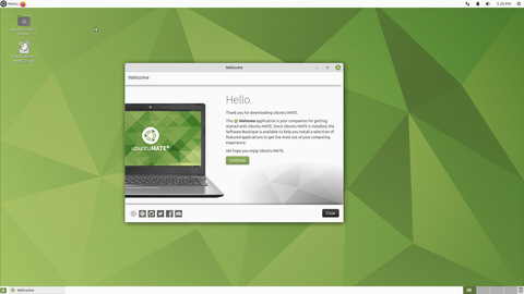 Running the default MATE desktop